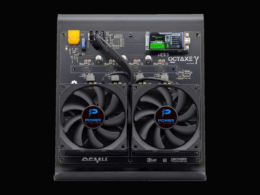 NerdOctaxe Gamma by PowerMining home Bitcoin miner